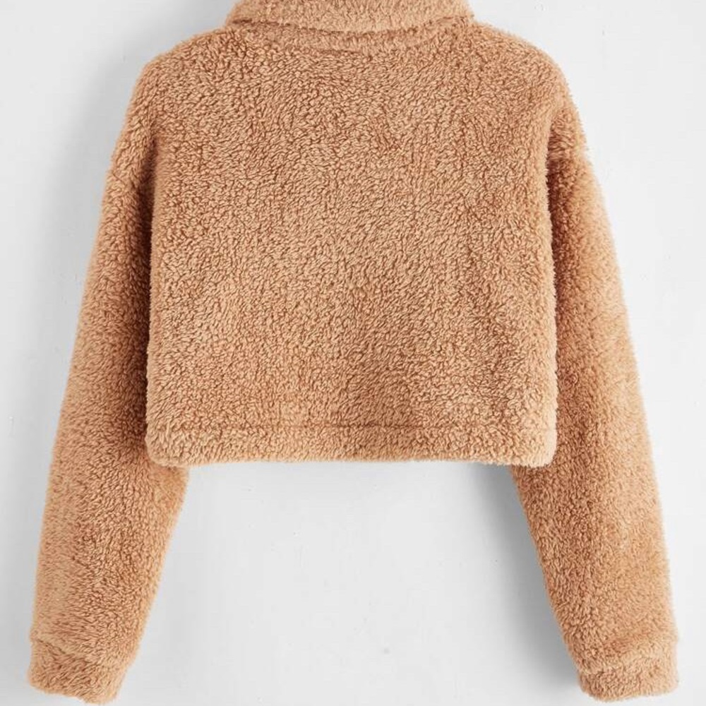 Crop Sherpa jacket - Picture 2 of 4